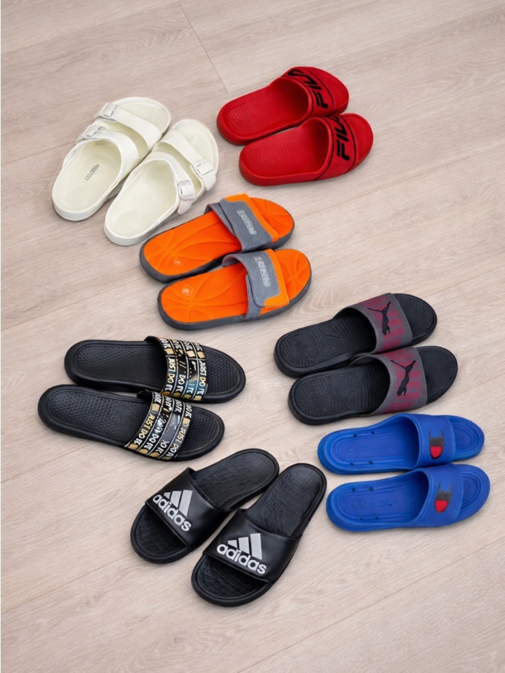Assorted Slide Sandal Lot - Multiple Colors
